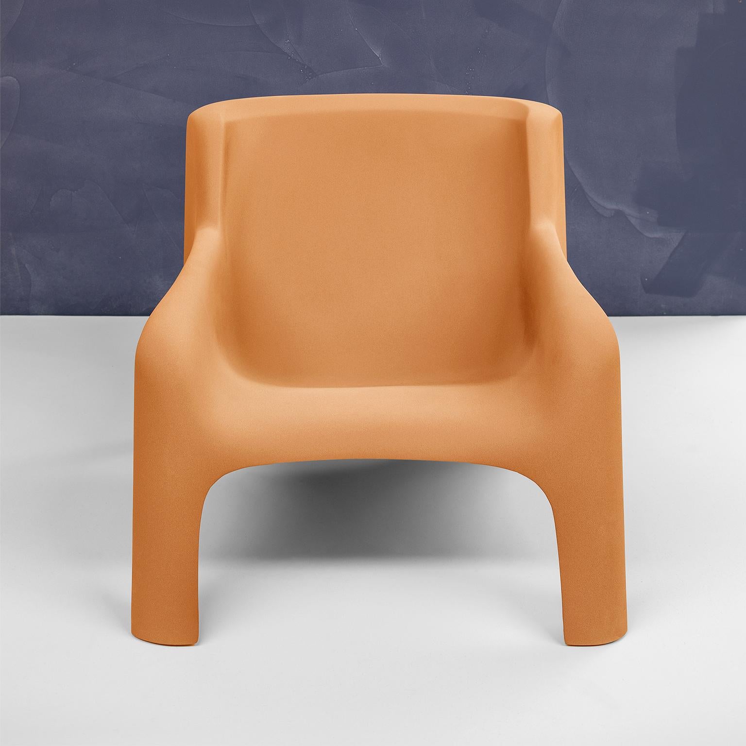 20th Century Gaia Armchair by Arflex Designer Bartoli Transformed by Draga&Aurel Fiberglass