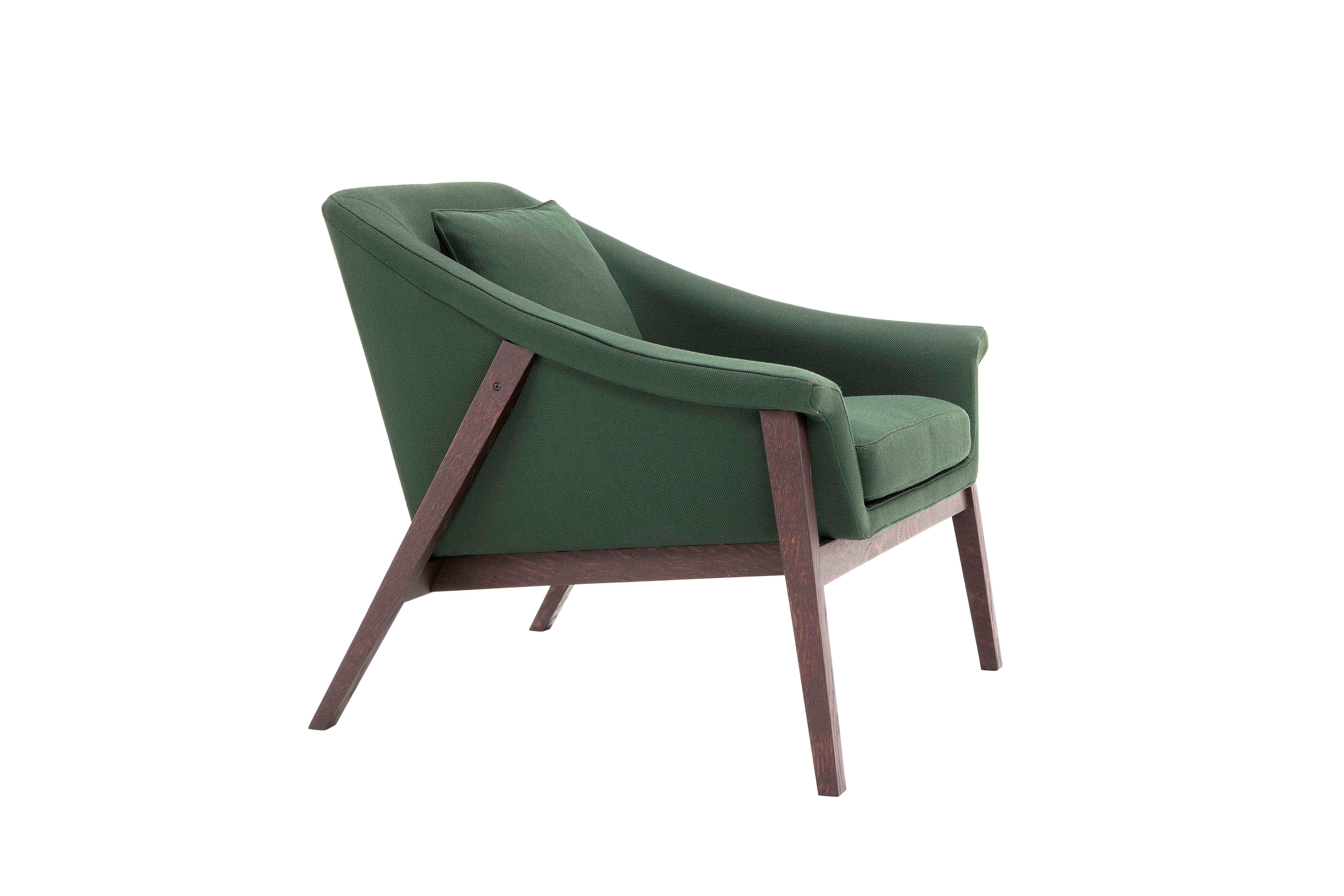 Modern Gaia Armchair in Forest Green by Maurizio Marconato & Terry Zappa For Sale
