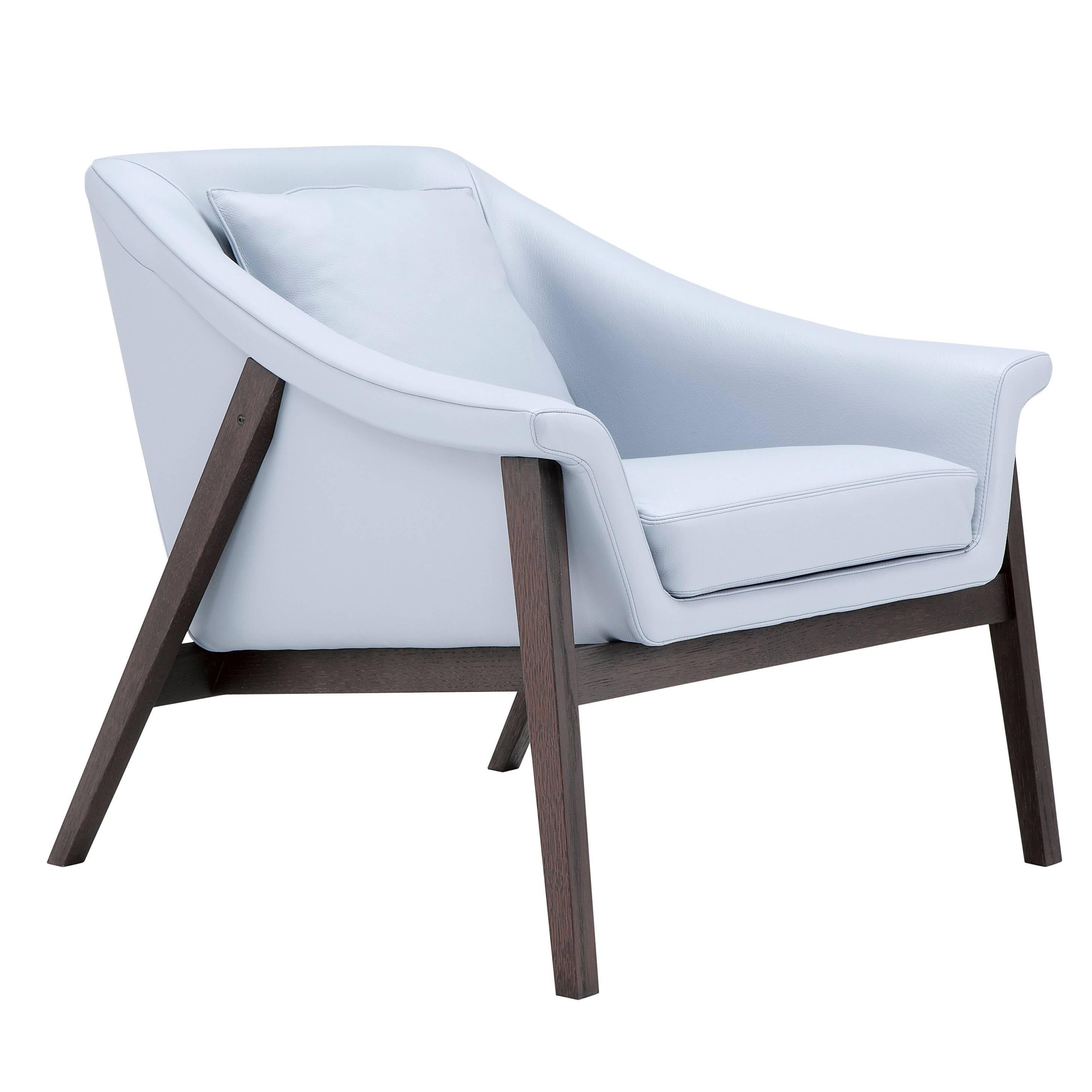 Gaia Armchair in Light Blue by Maurizio Marconato & Terry Zappa For Sale