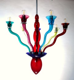 Gaia Chandelier, Venexiana, Gismondi Orni Halloween for VeArt, Memphis Style 80s