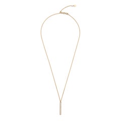 Gaia Diamond Bar Necklace in Yellow Gold