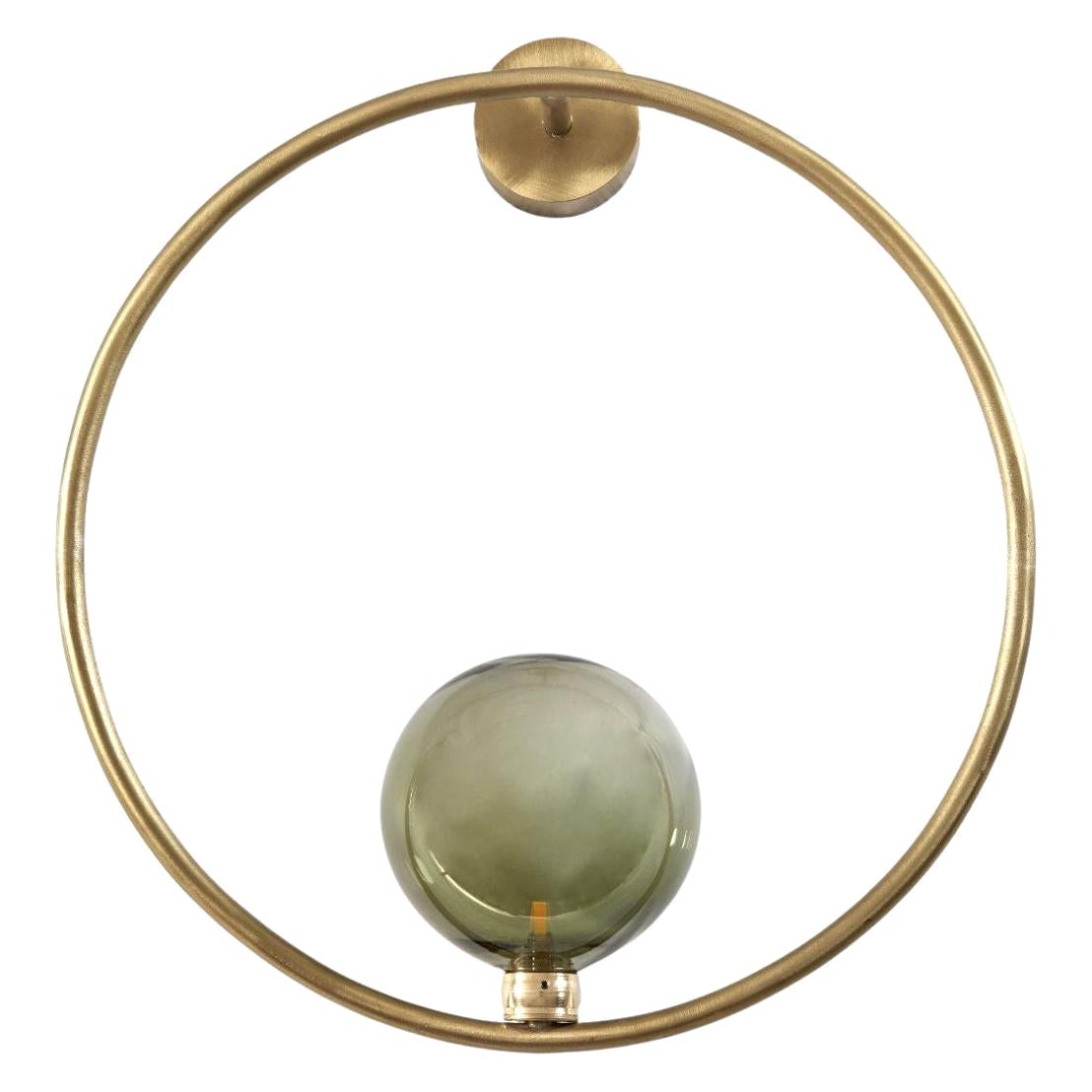 Gaia Green Sconce by Emilie Lemardeley For Sale