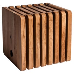 Tabouret en chêne naturel Gaia par KV Design