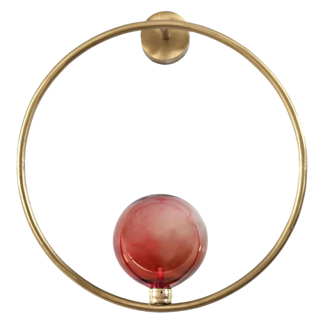 Gaia Red Sconce by Emilie Lemardeley For Sale