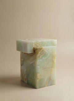 GAIA side table -  Green onyx
