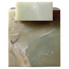 GAIA side table -  Green onyx