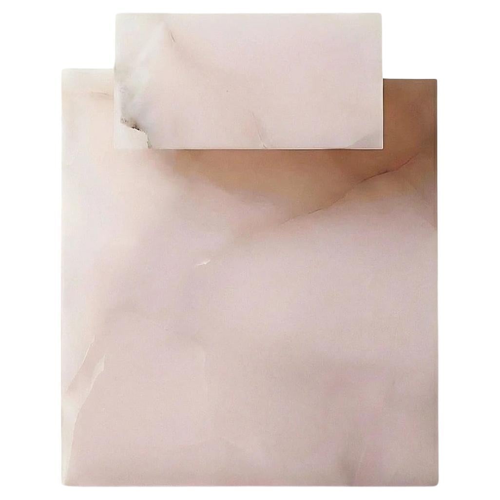 GAIA side table -  Pink onyx For Sale