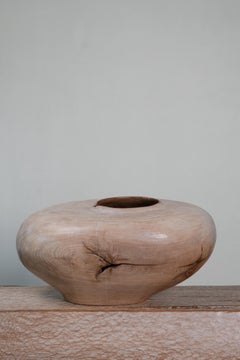 Gaia Vase aus Teakholz von Mary Verspoor