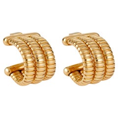 Gold Dreifach-Twist-Reifen - Ohrringe