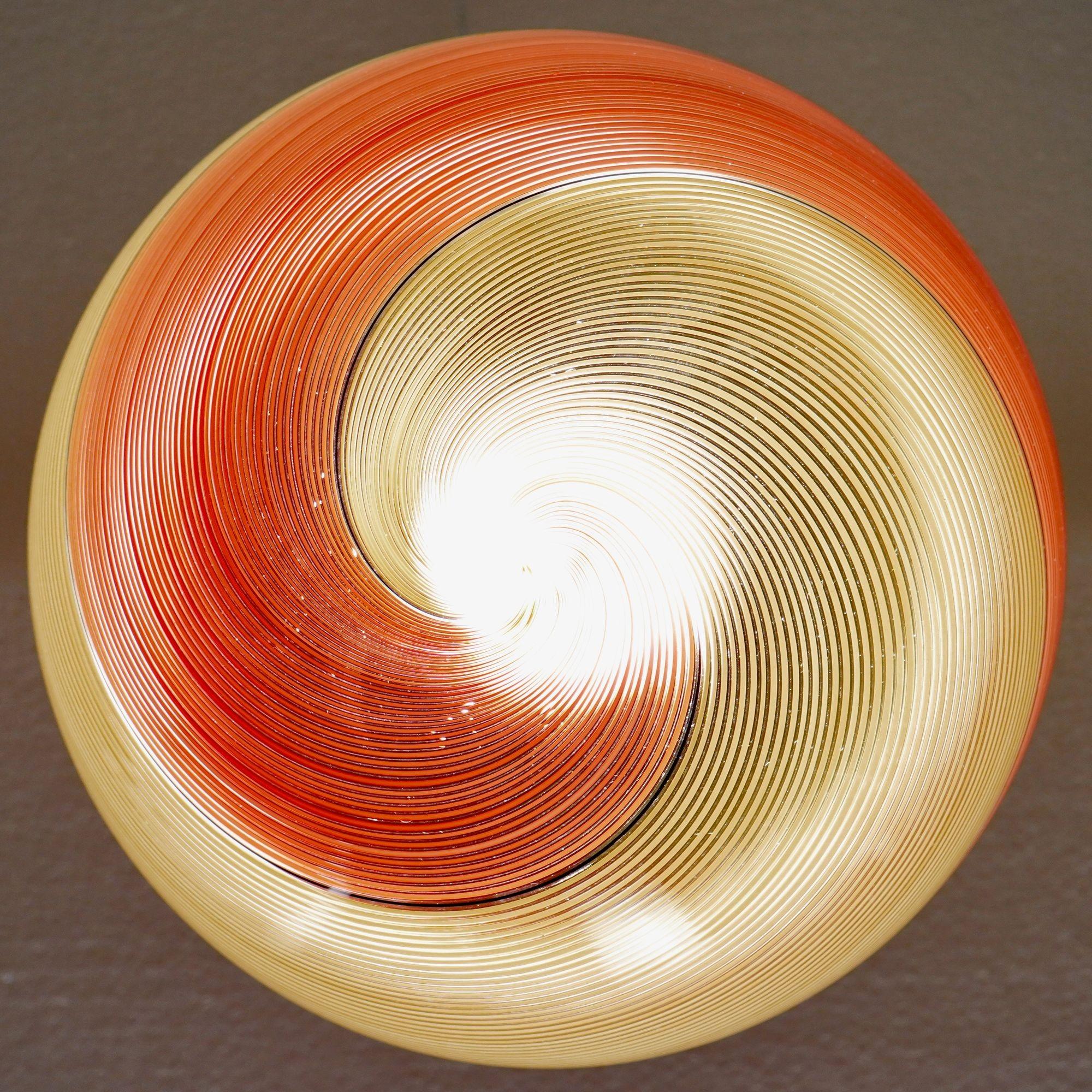 Gaia Trittico, 3er-Set Murano-Bernstein- und roter Filigrana-Anhänger Piattelli-Design im Angebot 7
