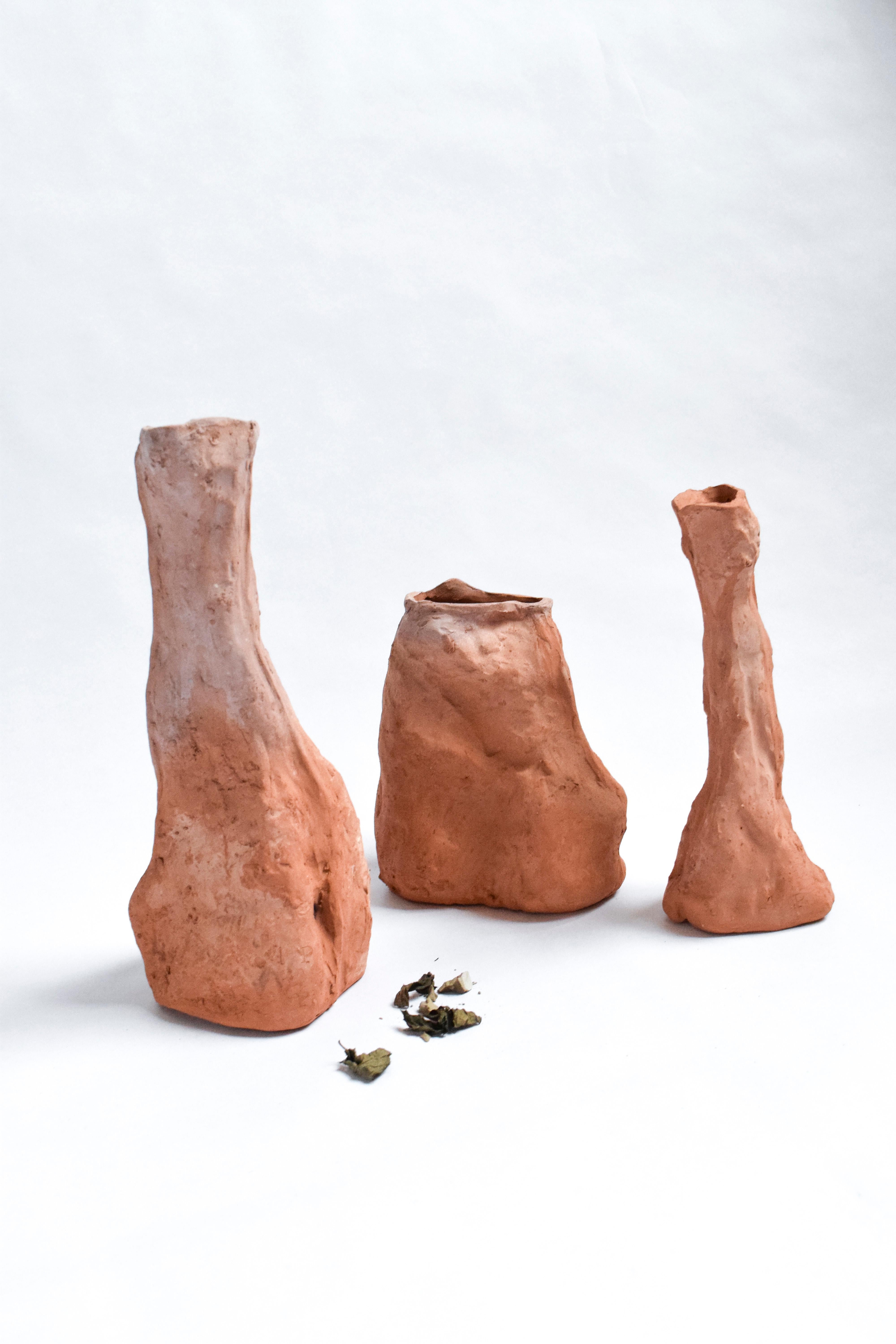 Contemporary Gaïamorphism, Unique Organic Vase, Aurore For Sale