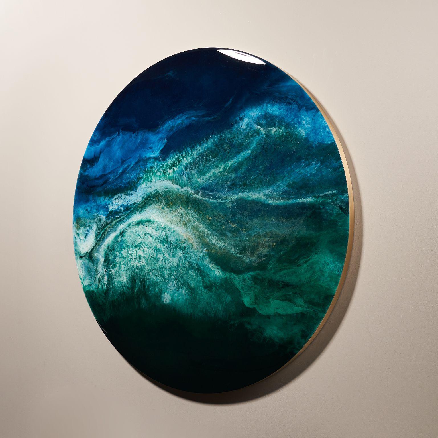 Contemporary Gaia's Iris Concept Minimalistic Round by Corine Vanvoorbergen For Sale