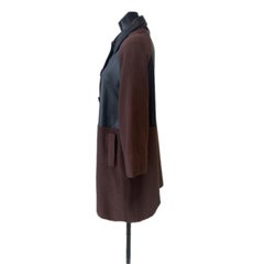 GAI MATTIOLO COUTURE – Cappotto Angora/Cashmere & Pelle Nappa – ottimo stato