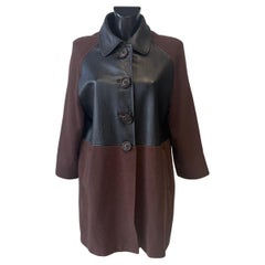 GAI MATTIOLO COUTURE – Cappotto Angora/Cashmere 
Pelle Nappa – ottimo stato