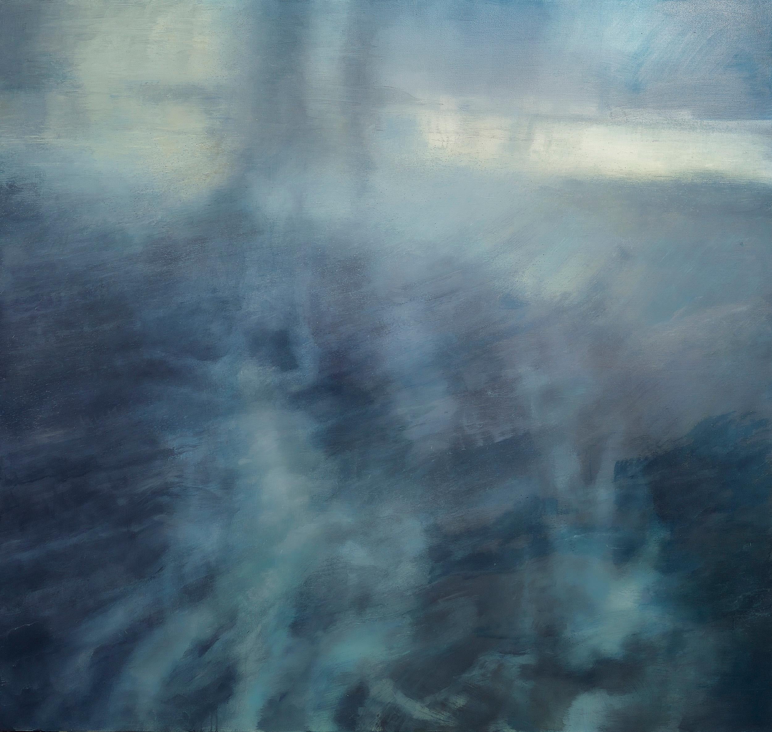 Blue Tide, Oil on Linen Painting, American Realist, 21st Century, 68x72