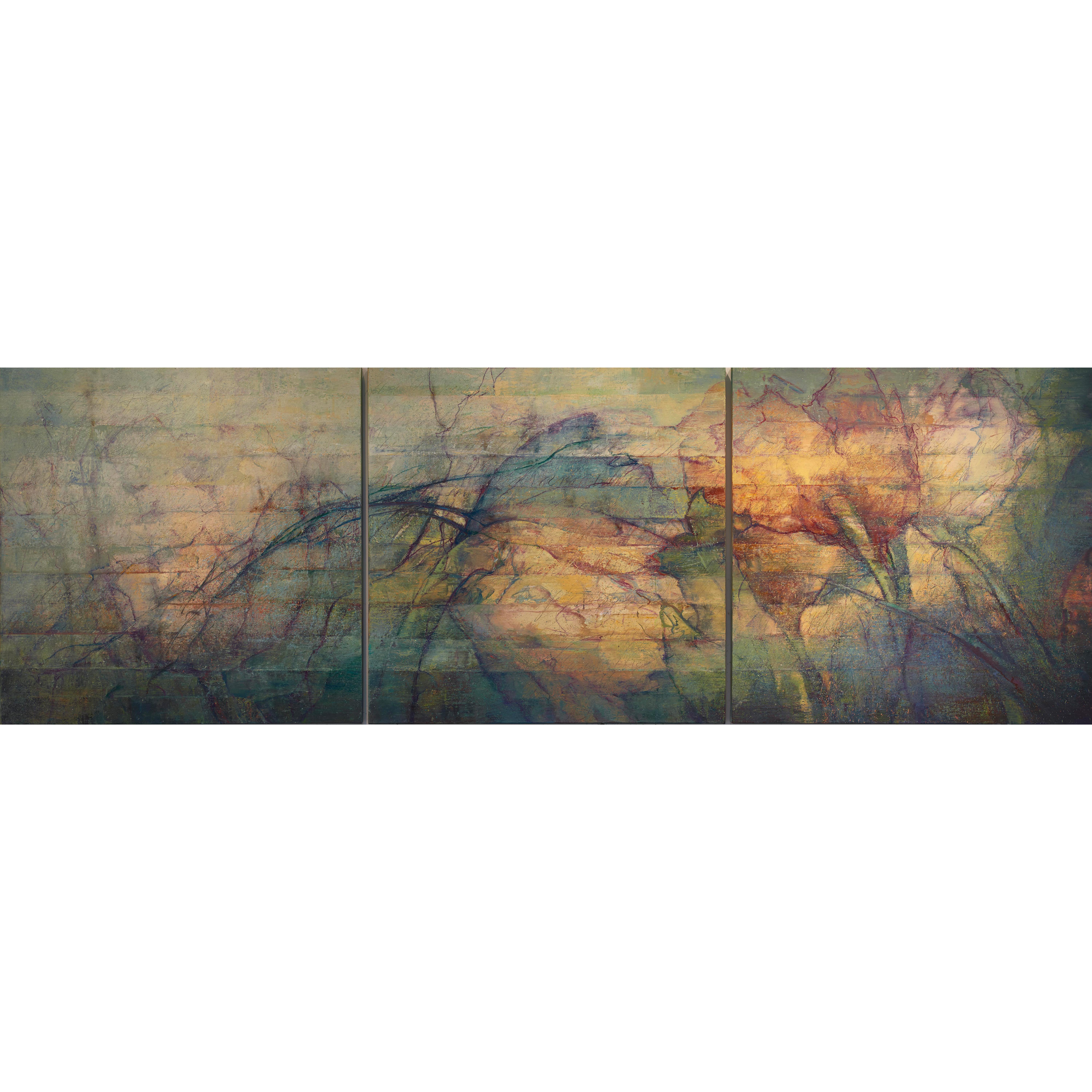 Garden Fugue / oil on linen - triptych (three parts) 1