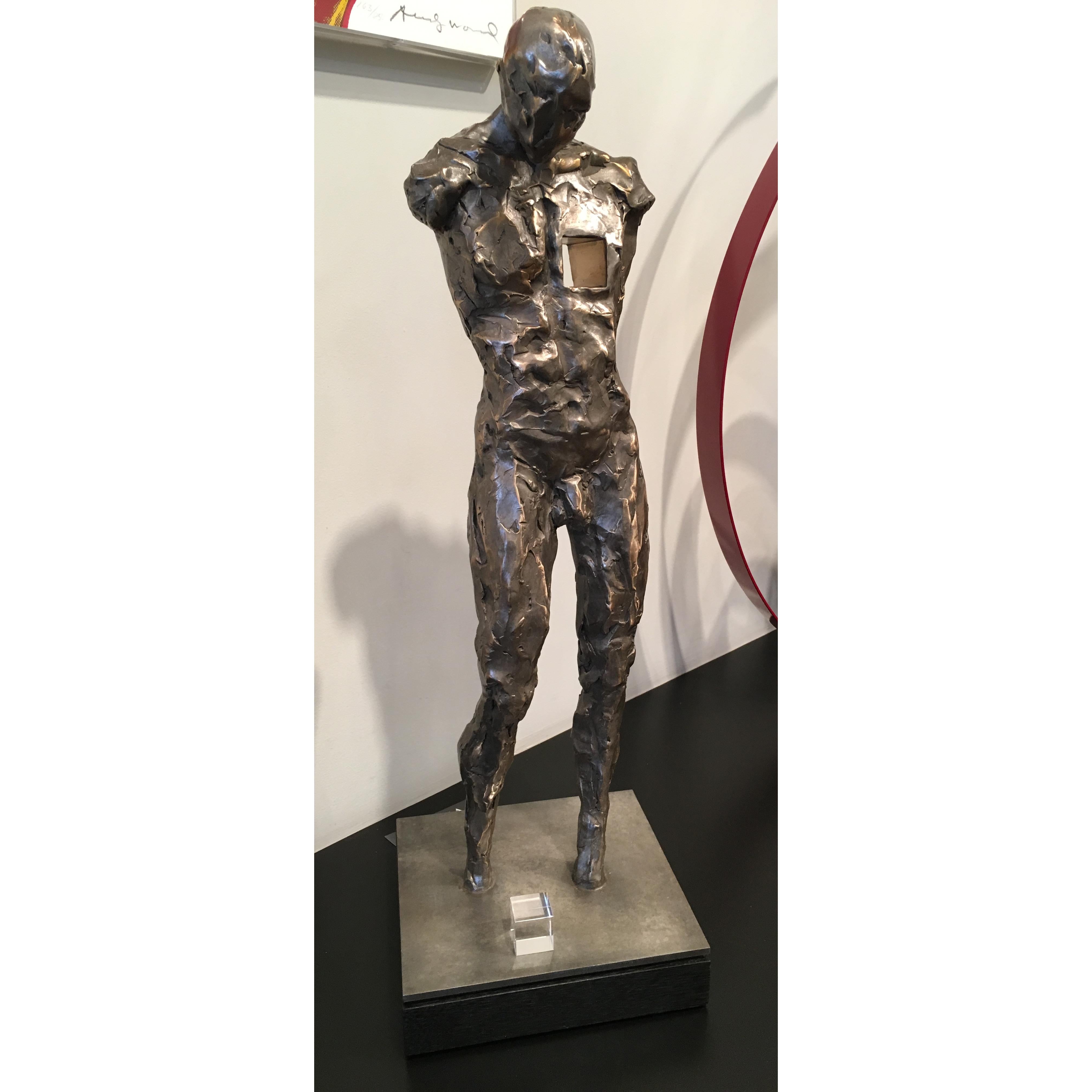 Gail Folwell Figurative Sculpture - Part of Me -Male 1/9