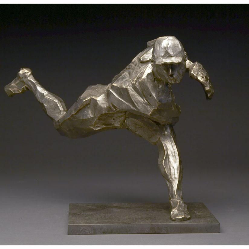 Gail Folwell Figurative Sculpture - The Pitch