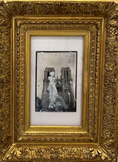 Entrance by Gail Foster, contemporary notre dame photograph in antique frame