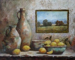 El viejo cuenco de limón, Pintura al óleo