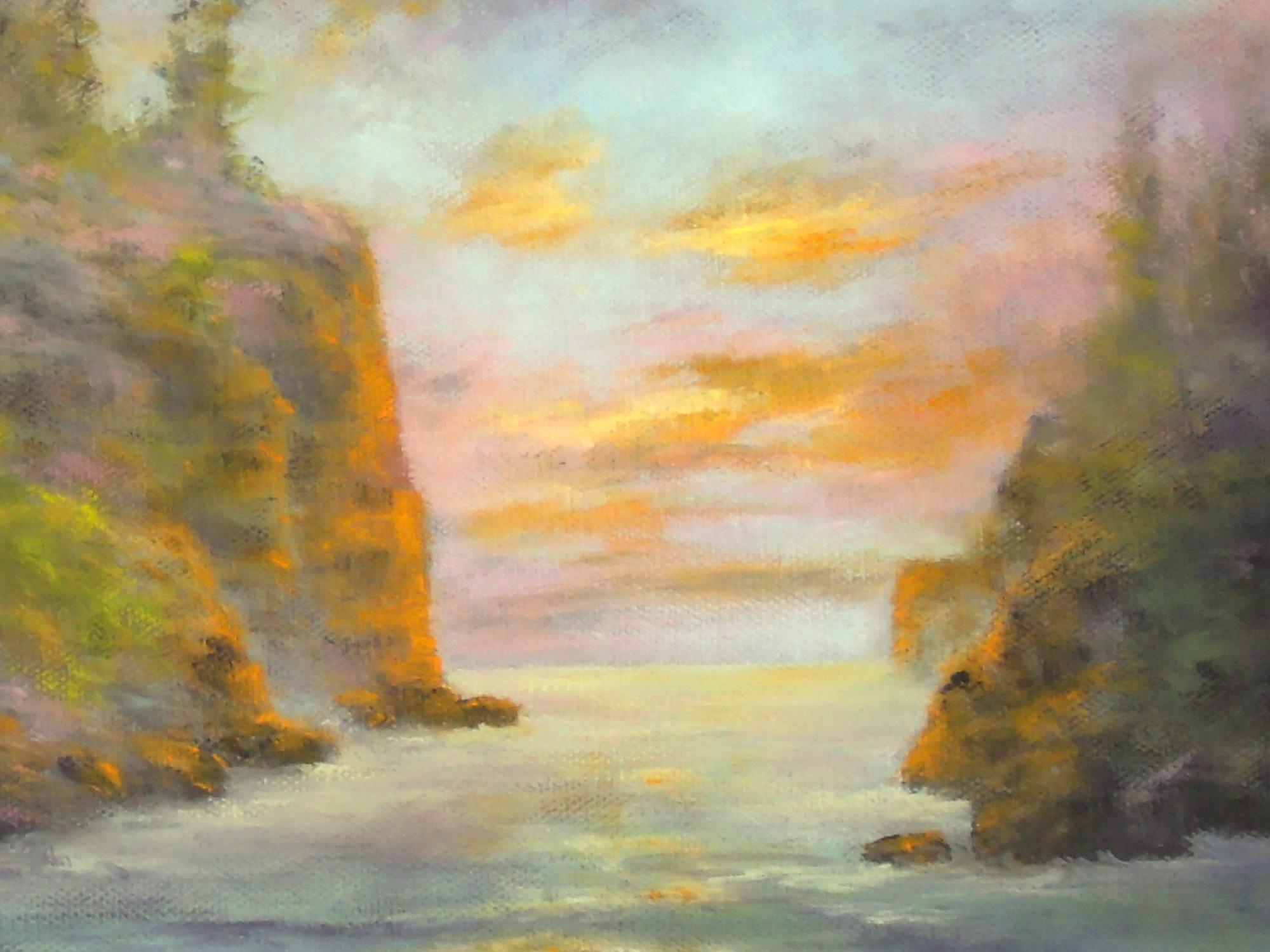 Interludio crepuscolare, Pittura a olio 1
