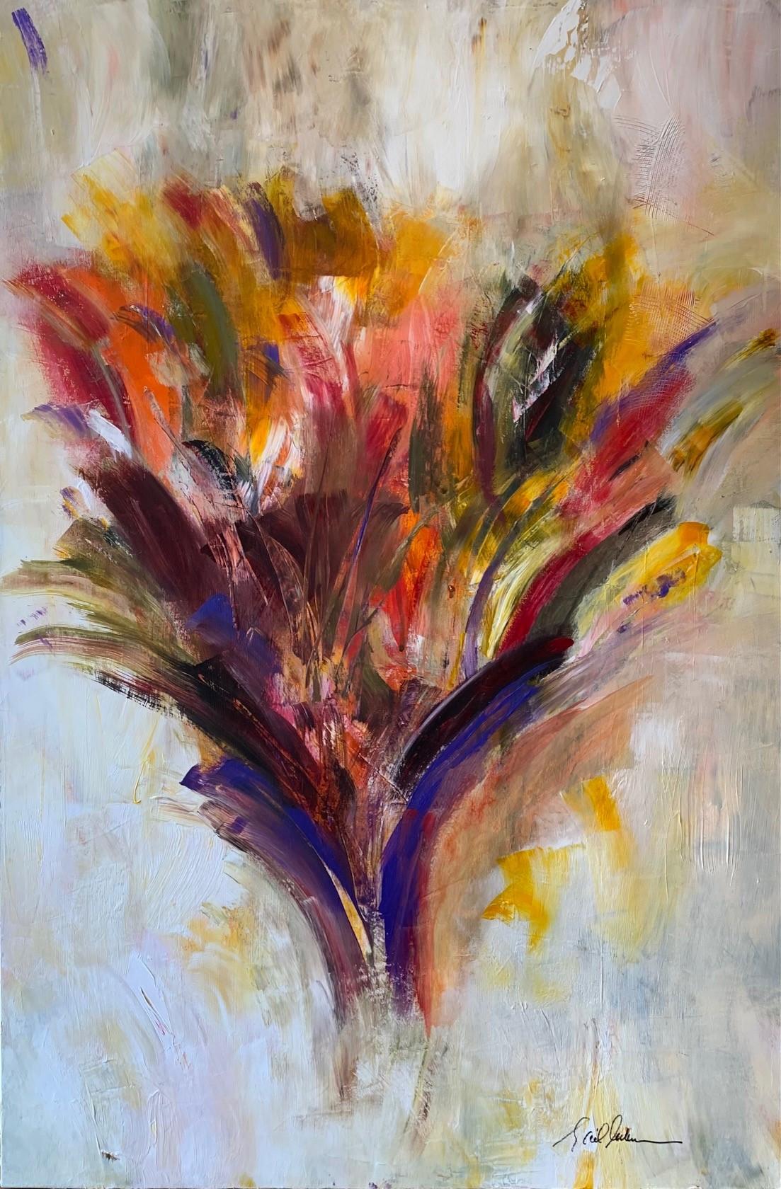 Flowers Bouquet - Contemporary Abstract Art