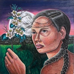 Wood Panel Portrait Paintings