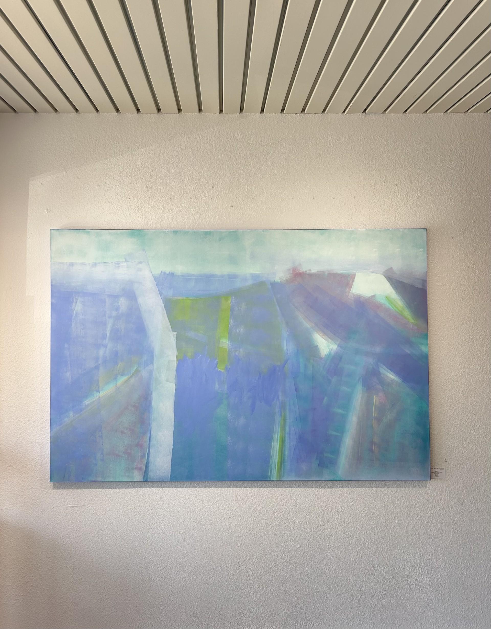 « Freeway of Love in a Pink Cadillac - Painting de Gail Morris