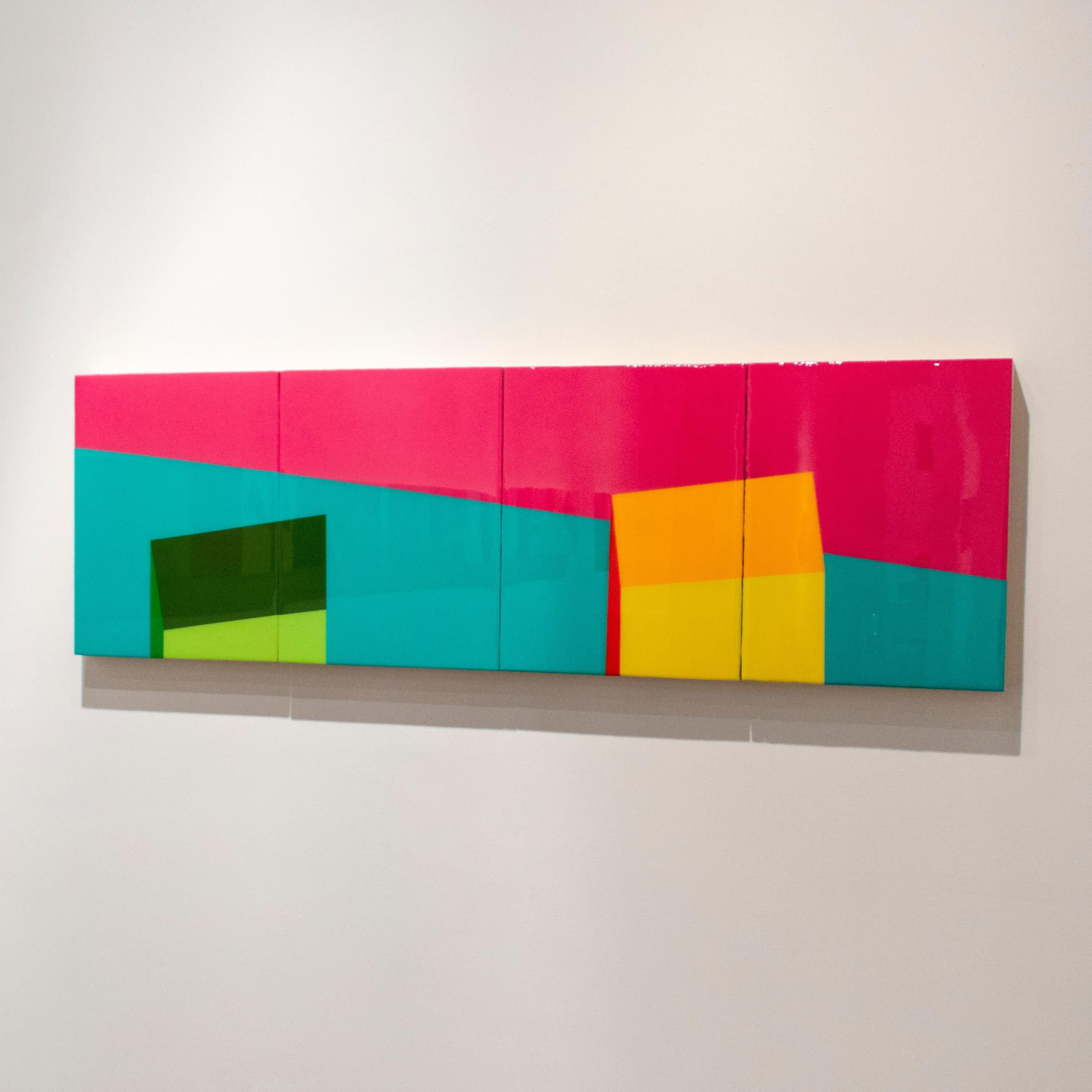 Gail Peter Borden Abstract Painting - Cubix