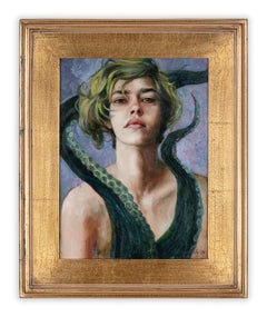 Siete pecados capitales: Estudio para la lujuria de Gail Potocki, Cuadro al óleo sobre lino enmarcado