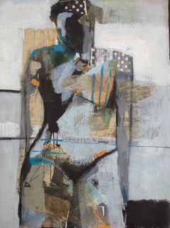 Abstrakte Collage Figur #1, Abstrakte Malerei