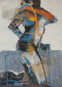 Abstrakte Collage Figur #3, Abstrakte Malerei