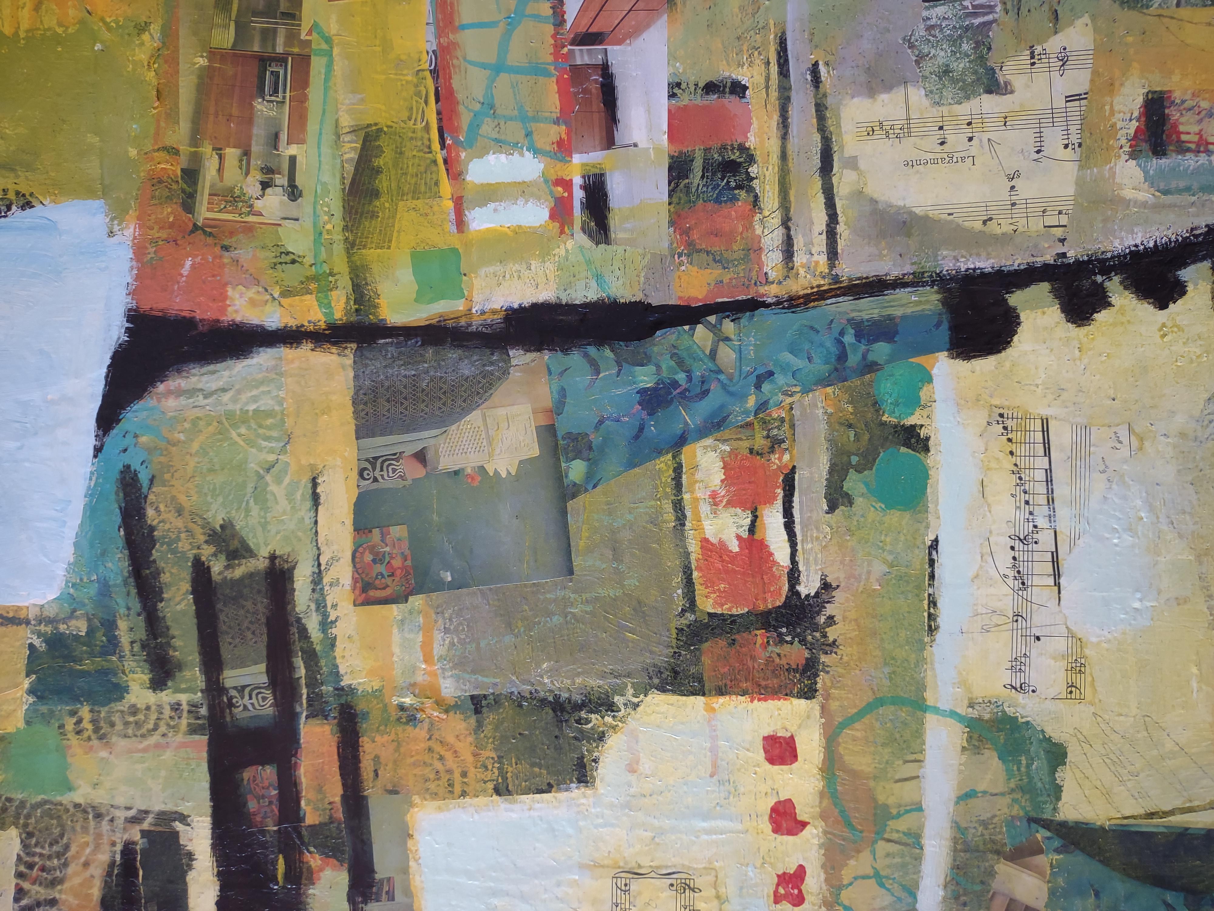Collage-Paar, Original-Gemälde im Angebot 1