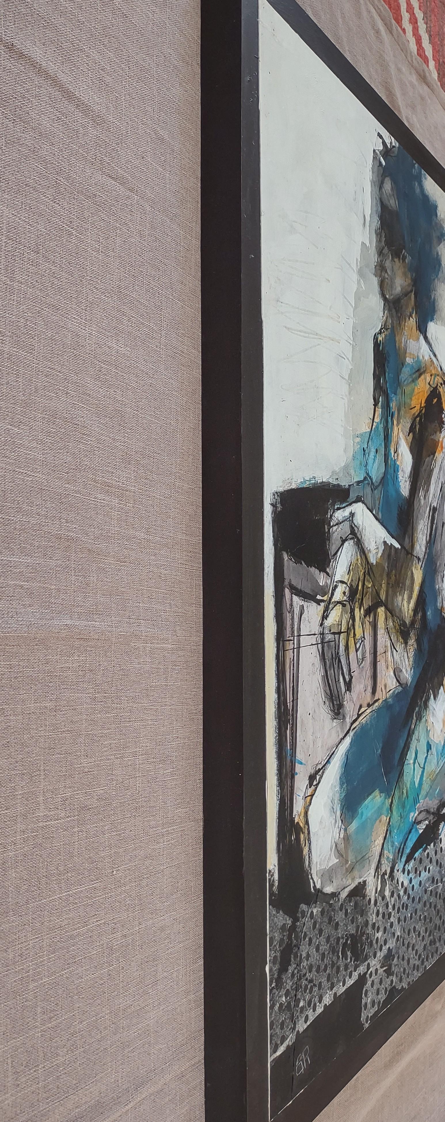 Devotion, Original Painting - Expressionist Mixed Media Art by Gail Ragains