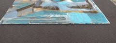 Figure in Blue, Abstract Painting