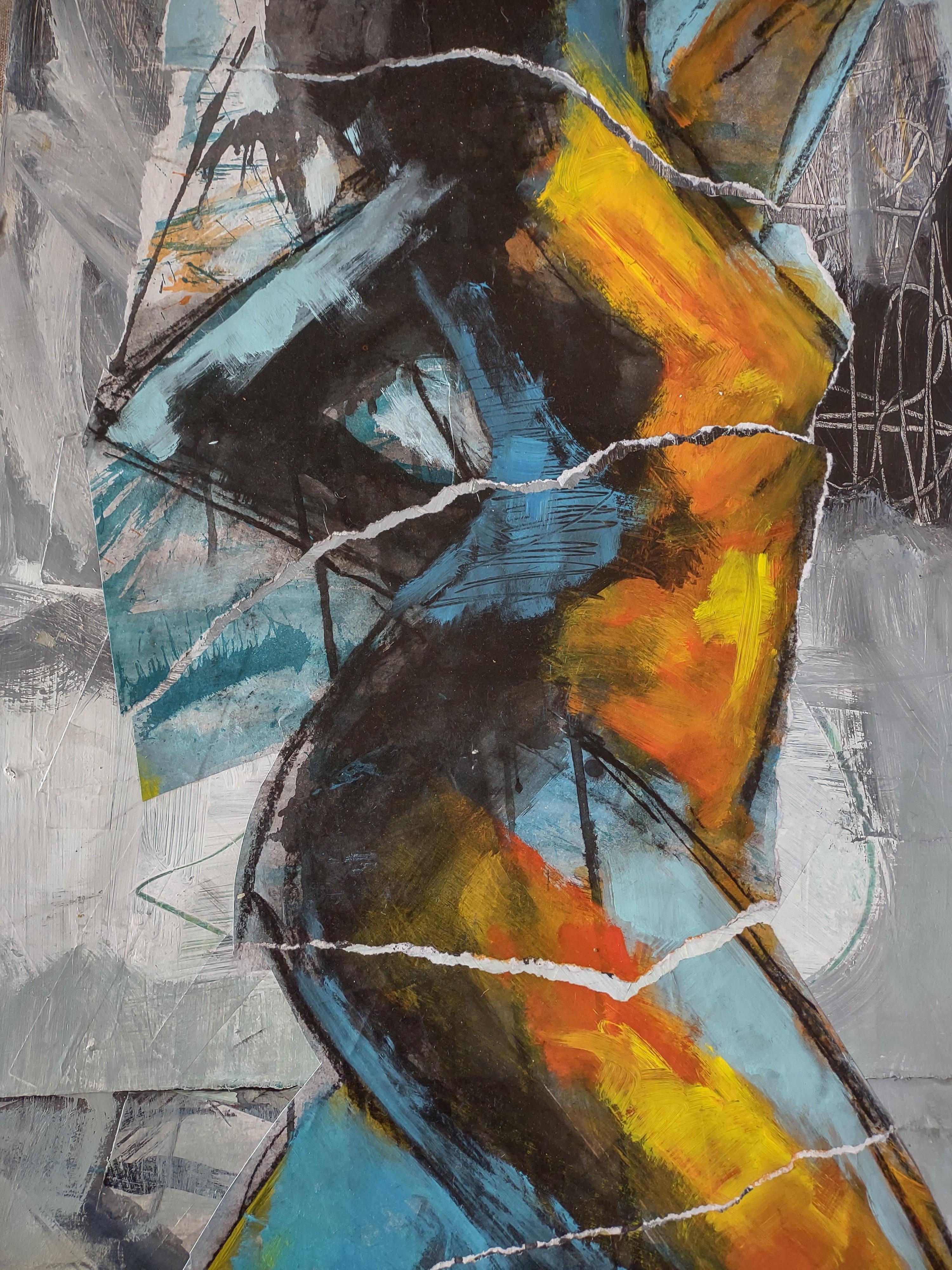 Frammentato, Pittura originale in vendita 1