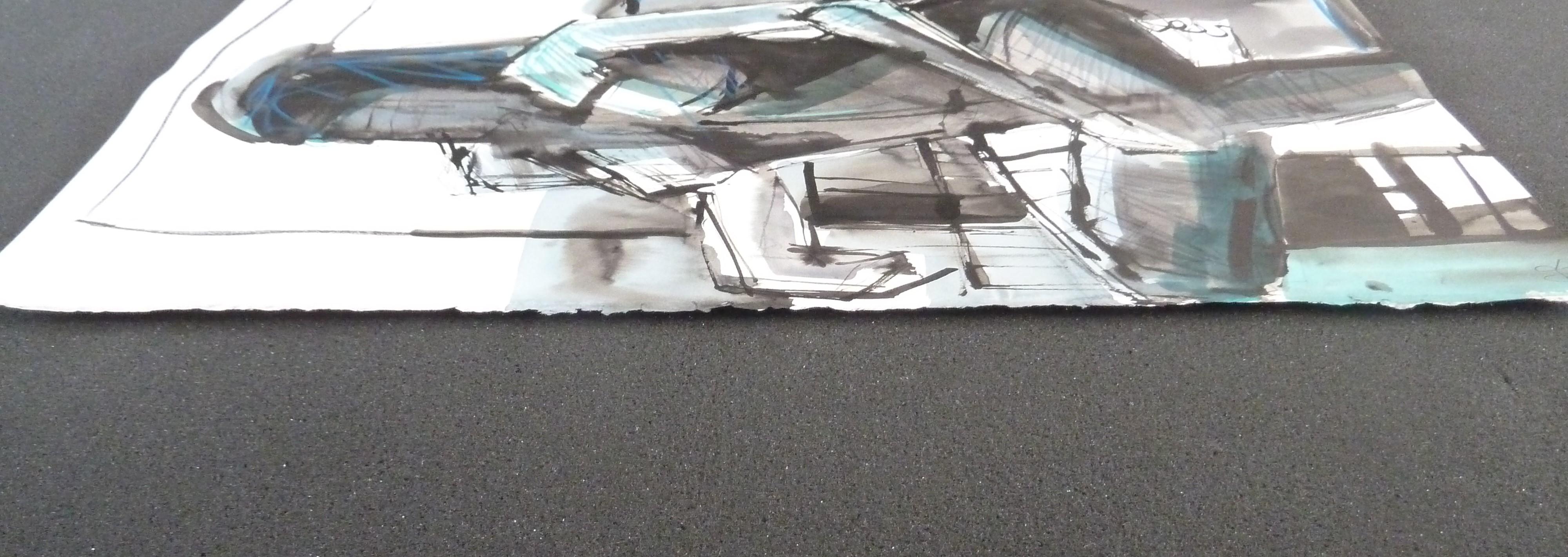Rita n°3, peinture abstraite - Abstrait Mixed Media Art par Gail Ragains