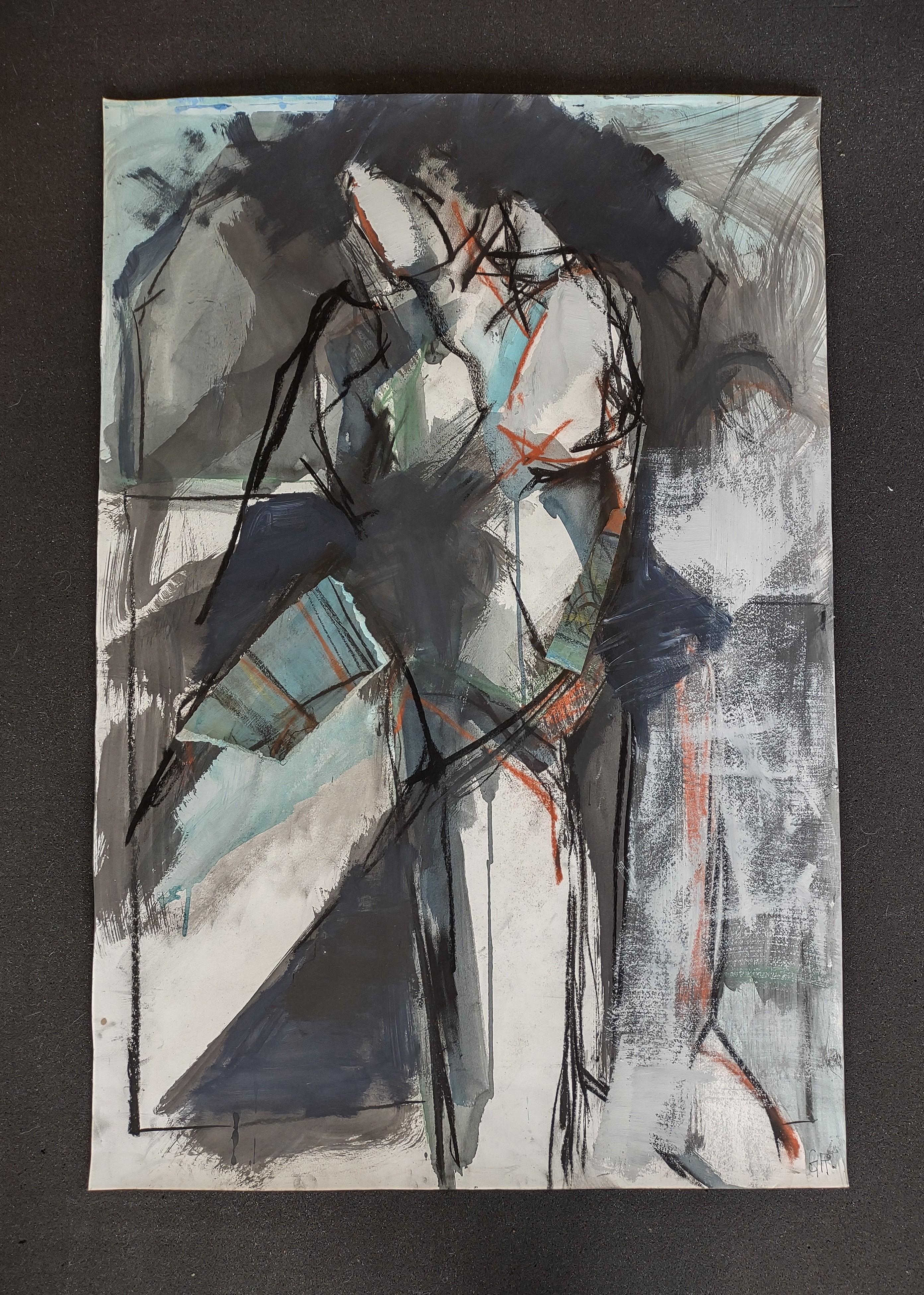 The Dancer #3, Abstract Painting For Sale 1