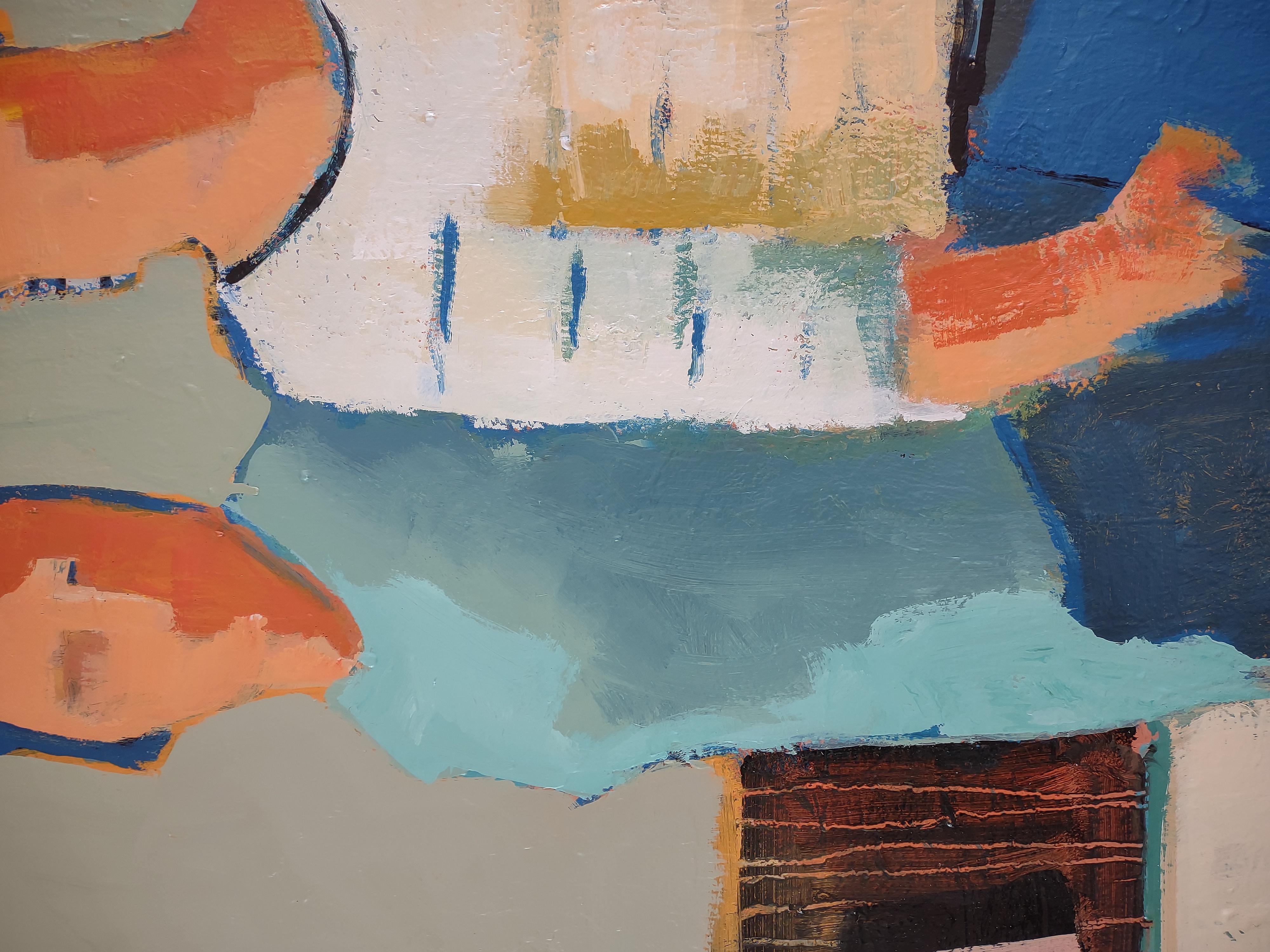 Paar, Originalgemälde (Grau), Figurative Painting, von Gail Ragains