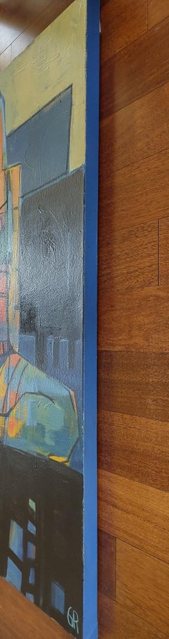 Midnight Swim, Abstract Painting