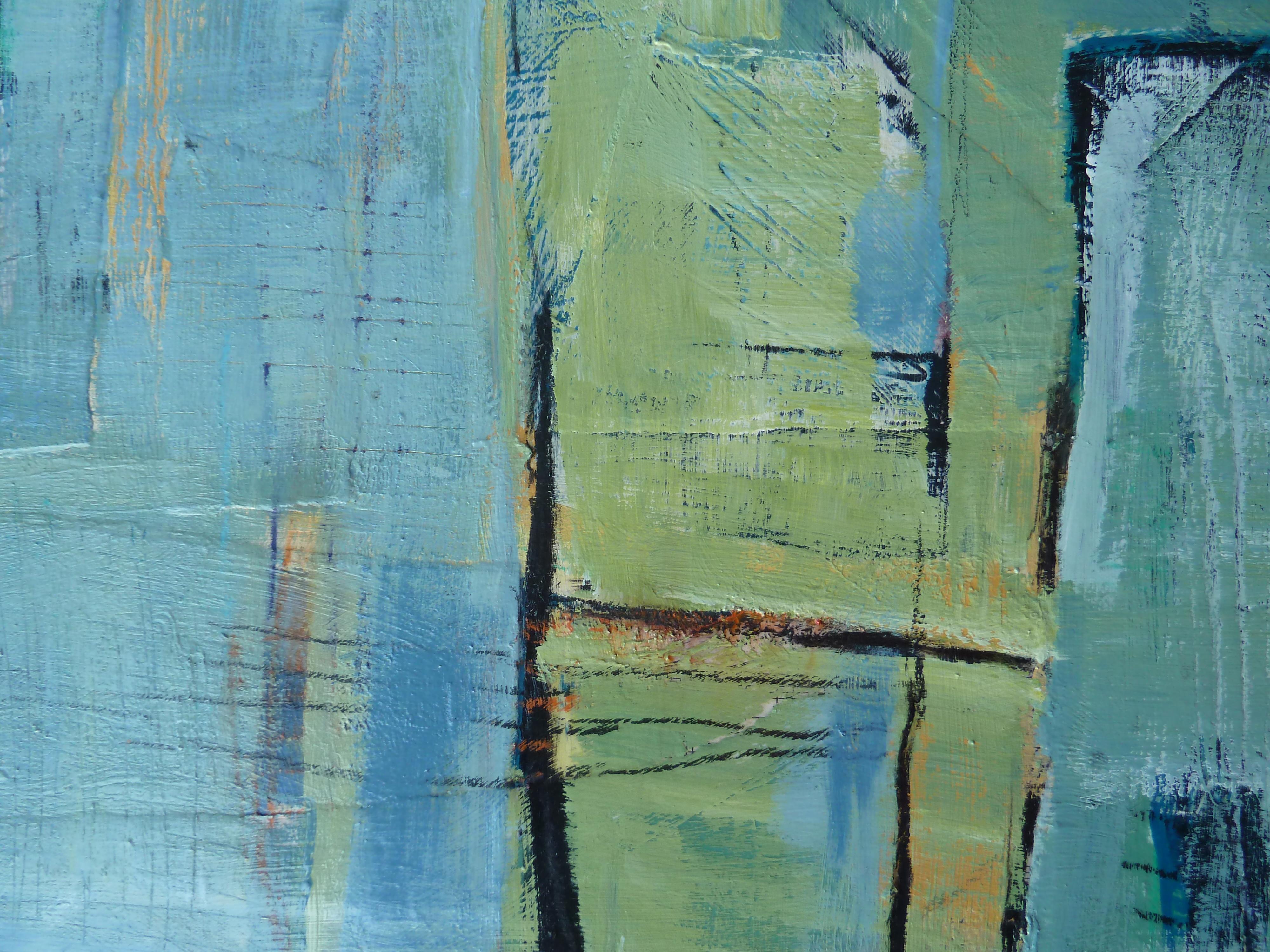Peinture abstraite - Aquarelle - Swimming Pool 1