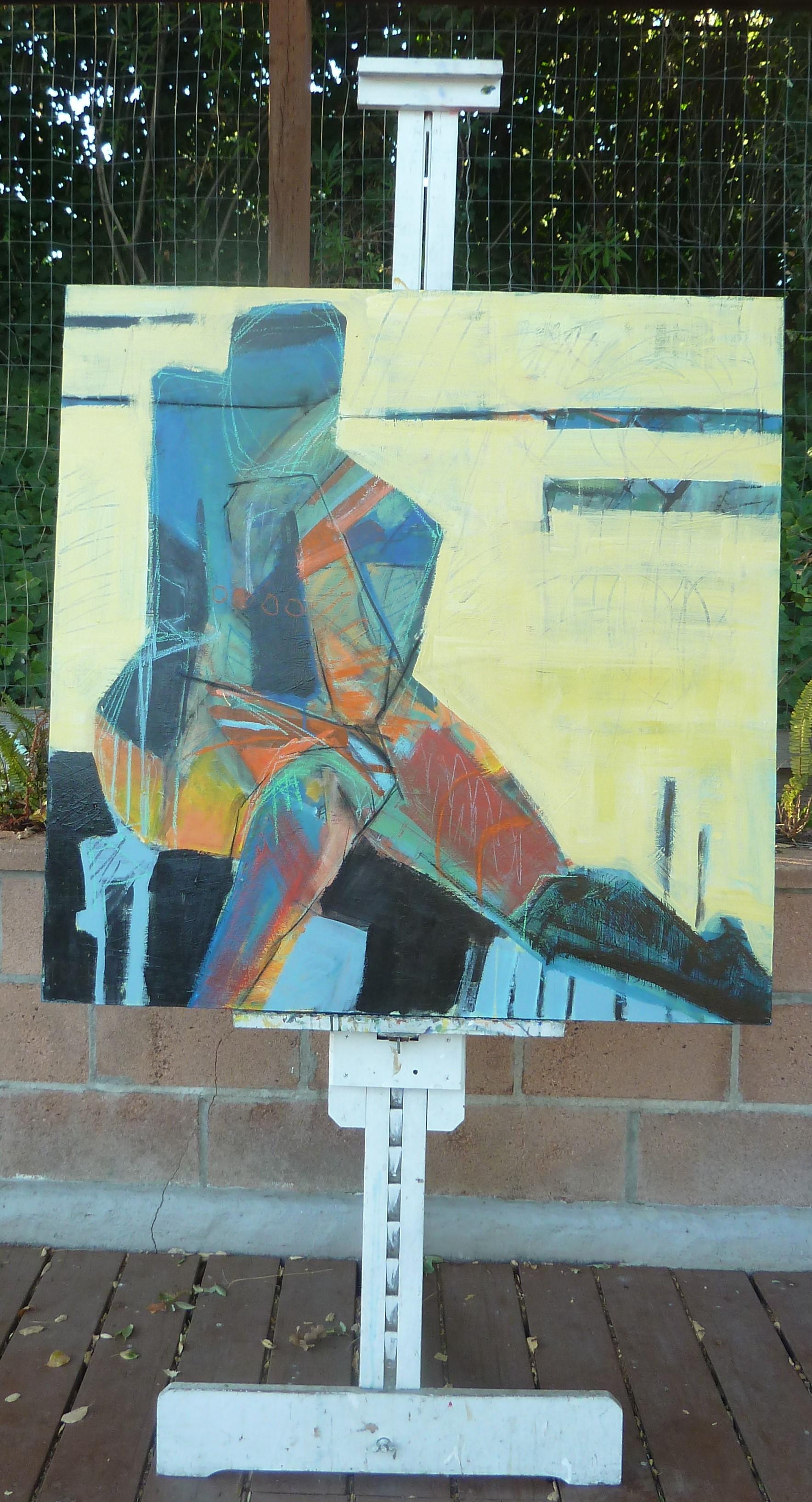 Contemplazione, Pittura astratta - Painting Astratto di Gail Ragains