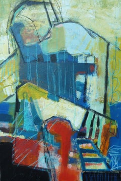 Sitting Figure #8, Abstract Painting