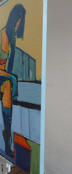 With Her Thoughts, Original Painting