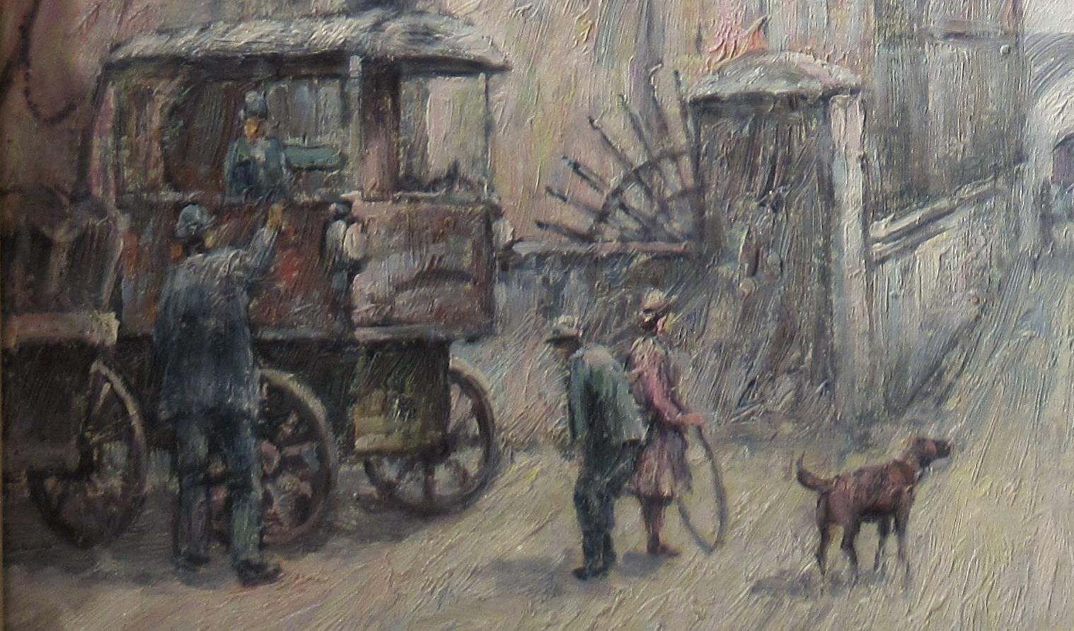 The Road to Commerce - American Impressionist Painting by Gail  Sherman Corbett