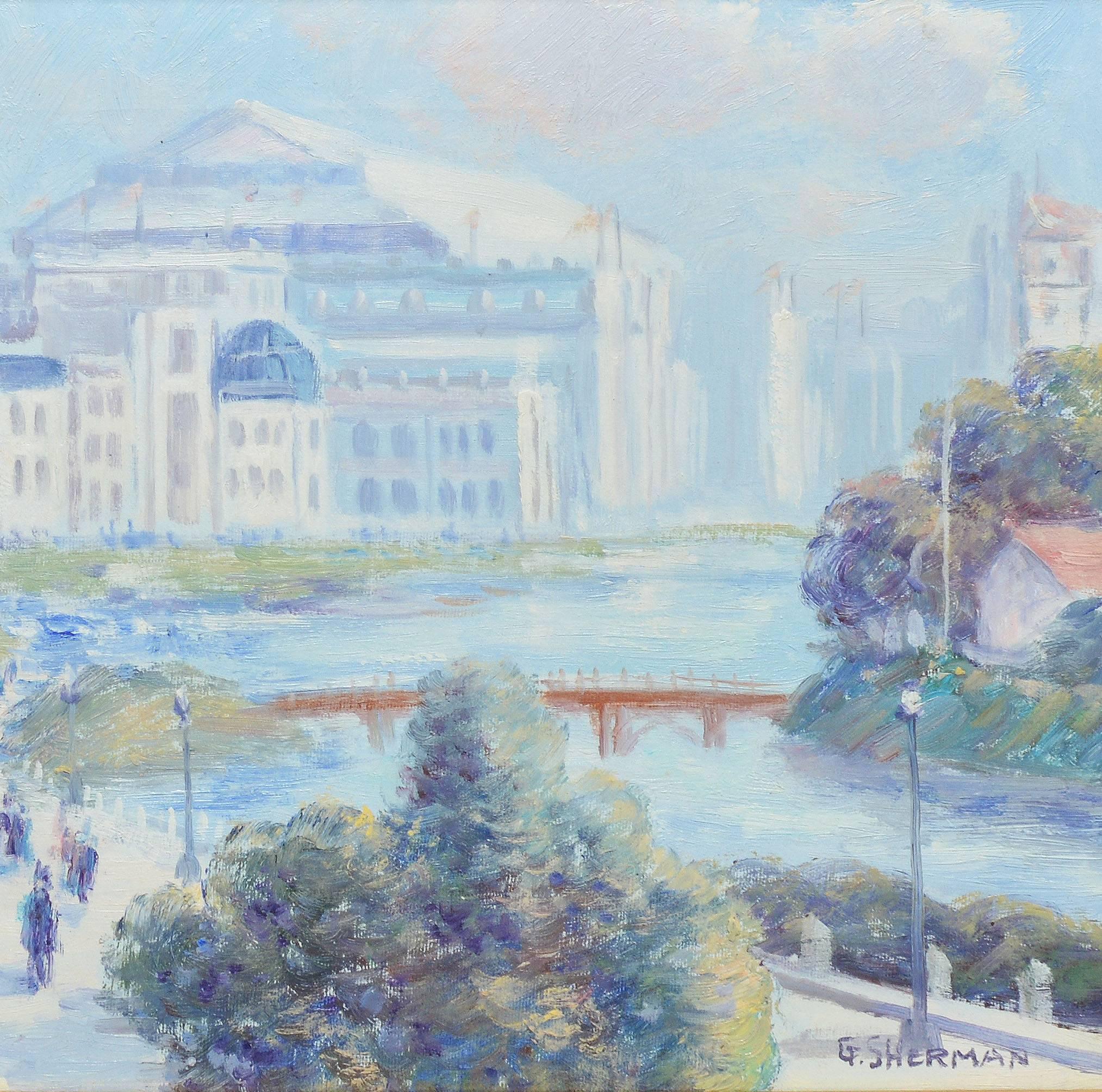 Impressionist View of a City by Gail Sherman Corbett 1