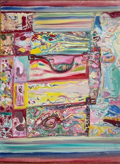 Gail Winegar - Untitled Abstract Expressionist painting on canvas - hand signed