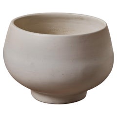Gainey Matte White Glazed Ceramic Planter, circa 2000s