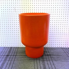 Gainey P-12 Chalice Planter California Pottery Original, Orange