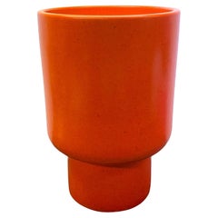 Gainey P-12 Chalice Planter California Pottery Original, Orange